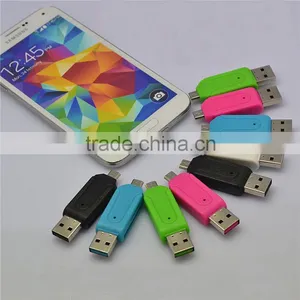 Factory Price High Speed USB 2.0 Card Reader TF T-Flash Memory Mobile Universal Micro USB OTG Card Reader for Phone PC Tablets, thumbnail-5
