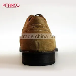 Tan Swede Leather Latest Design Mens Derby Shoes thumbnail-5