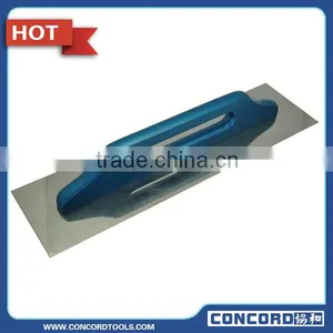 400x130x0.7mm Stainless Steel Blade Silver Blue Wooden Handle Plastering Trowels Plastering Tilling Construction Tools thumbnail-1