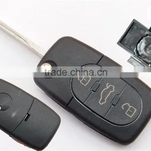 Car Key Blanks for VW With 3+panic Button Replacement Remote Key Shell(Round Head) thumbnail-1