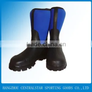 Men High Heel Rubber Working Boots thumbnail-1