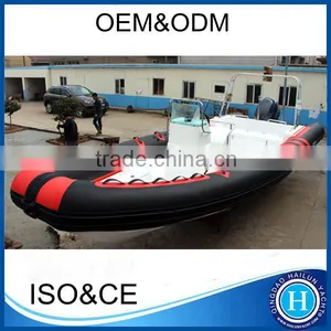 Fiberglass Rigid Hull Rib Boat Hypalon Rib730 thumbnail-2
