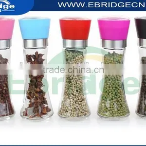 Colored Grinder Lid Glass Spice Grinder Salt Mills Ceramic Material Grinder thumbnail-2