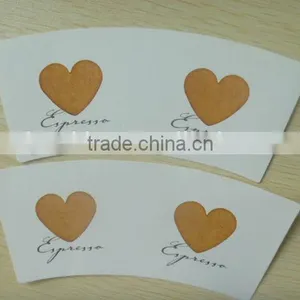 Cutted pe Coated Paper Cup Fan /blank thumbnail-4