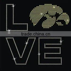 Rhinestone Transfers Hotfix Motif Letter Decoration Love thumbnail-1