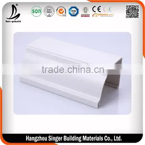 Colored PVC Rain Gutter for Building's Rainwater Drainage System thumbnail-3