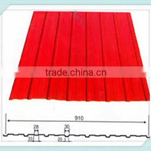 Metal Roofing Sheet Trapezoid Profile 910 Roll Forming Making Machine for Sale thumbnail-2