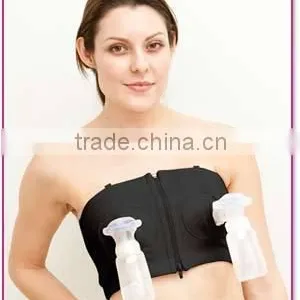 Ideal Fashions Simple Best Wishes Pink Color Hands Free Breast Pump Bra, Soft Pink Breast Pump Nursing Bra Hands Free Breast Bra thumbnail-6