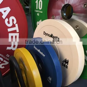 Premium Bumper Weight Plates Set 10 KG Barbell Set Competition Barbell Set thumbnail-1