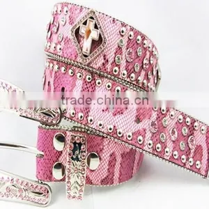 Best Selling Good Quality Different Styles Ladies Rhinestone Belts thumbnail-1