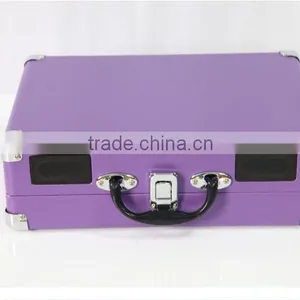 Suitcase Turntable Vinyl Record Player Gramophone With Build-in Battery,PC Encoding thumbnail-4