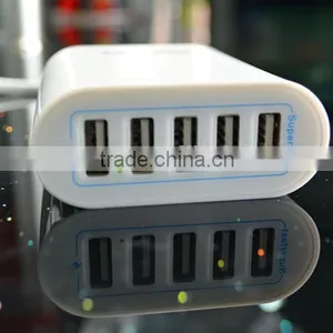 5 Port Usb Charger Rapid Charge for Cellphone thumbnail-3