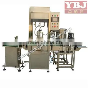 Full Automatic 2 Nozzle Gravity Filling Capping Production Line thumbnail-1