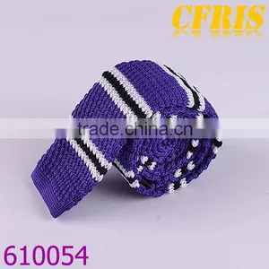 Cotton Knitted Neckties,Hand Knitted Ties,Strip Neckties thumbnail-3