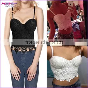 Guangzhou Ladies Tops Images China Off Shoulder Crop Top thumbnail-1