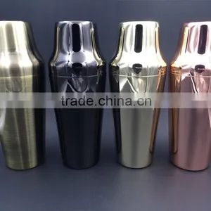 900ml Gold Plated Cocktail Shaker Stainless Steel Bar Tools thumbnail-2