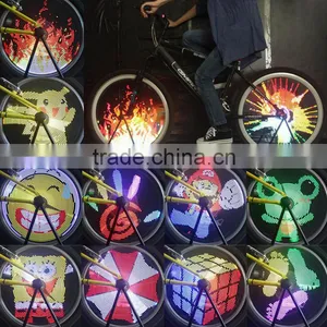 Bike Wheel LED Lights Spoke Light Rim Light RGB 96 LEDs 7 Colors 18 Patterns thumbnail-1