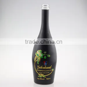 Be Sought After Champagne Frosted Bottles Brand Brandy Bottles 600ml Spary Black Bottle Cork thumbnail-5