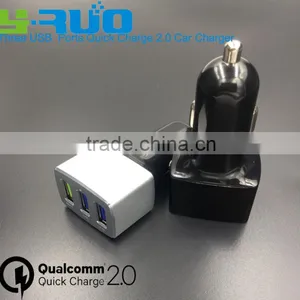 Aluminum Alloy Shell Qualcomm Certified Quick Charge QC 2.0 USB Car Charger for Samsung , Htc, or Tablet thumbnail-3