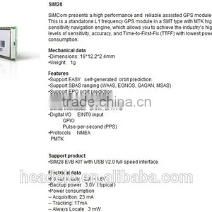 Wireless Module GPS GLONASS Module SIM28 SIMCOM USB 2.0 thumbnail-1
