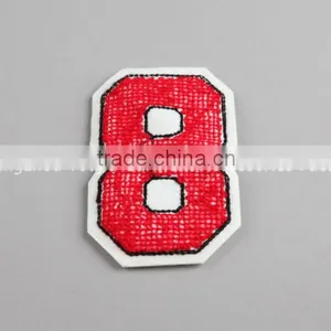 Classic Style Embroidery Number Badges for Cloth Accessories thumbnail-3