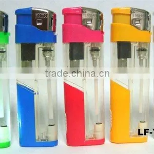 Refille- Plastic Gas Lighter With Flashlight thumbnail-1