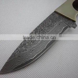 OEM Imported Damascus Blade Hunting Knife thumbnail-4