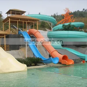 2015- 2016 Water Play Equipment Fiberglass Water Slide Tubes Fiberglass Pool Double Slides thumbnail-4