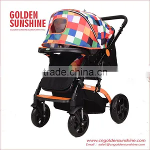 Good Quality Canopy Fabric And Suspention Baby Carriage/ Baby Stroller/Baby Trolley/Baby Pushchair / Baby Pram/Baby Stroller thumbnail-3