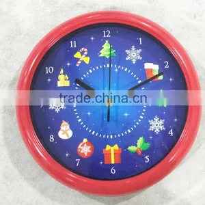 10Inch Wall Clock With Christmas MusicClock YZ-3320 thumbnail-1