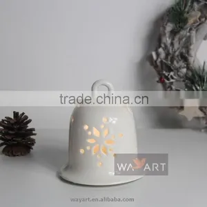 Graceful Carving Christmas Oranment Bells LED Lighted Bells thumbnail-3