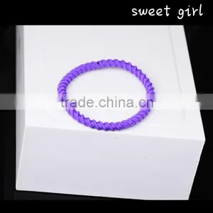 Popular Elastic Hair Bands Ties Ponytail Hair Holder Hair Rope Round Shape-F12 thumbnail-4