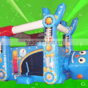 Waterproof PVC Tarpaulin Inflatable Robot Horse Bouncer for Kids thumbnail-1