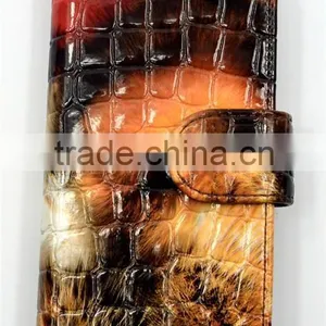 Crocodile Pattern Top Grade Flip Wallet Leather Phone Case For Asus Zenfone Zoom With PVC ID and Credit Card Slots thumbnail-2