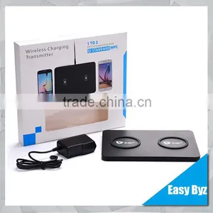 2015 New For Samsung Two-seater Wireless Charger Pad for Iphone Two-seater qi Wireless Charger thumbnail-1