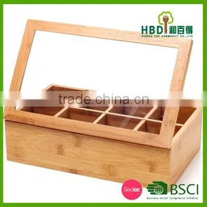 High Quality Hot Selling Bamboo Tea Box,tea Bag Box ,wood Tea Box thumbnail-2