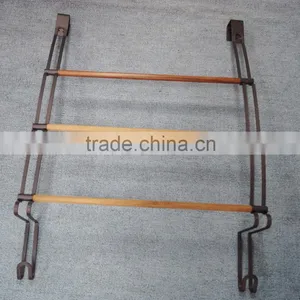Teak Over the Door Towel Rack ORB Powder Coating Finish thumbnail-2