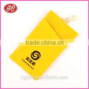 Hot Products Silk Screen Printed Microfiber Mobile Phone Pouch thumbnail-3