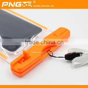 2015 New Design 6m Deepth Available Eco-friendly Pvc Waterproof Cell Phone Bag With Rope thumbnail-4