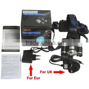 Sidiou Group 30W 5000 Lumens 3x XM-L T6 LED Headlamp Waterproof Rechargeable 3 Bulbs High Power Zoom Headlight thumbnail-2