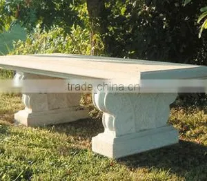 Beautiful Sandstone Marble Outdoor Carved Bench for Garden Usage thumbnail-1