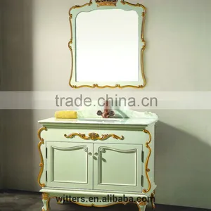 WTS-1622 Foshan Special Discount 30 Inch Modern Wooden Bathroom Vanity Floor Mounted thumbnail-2