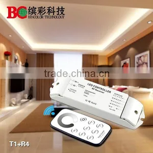 T1+R4 Single Color Dimming Controller Touch Remote Led Touch Dimmer Dc12V-24V thumbnail-1