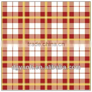 Brown Gingham Oilcloth Tablecloth thumbnail-1