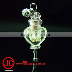 2013 New Fashion Heart Shaped Perfume Bottle Dustproof Earphone Jack Plug thumbnail-1