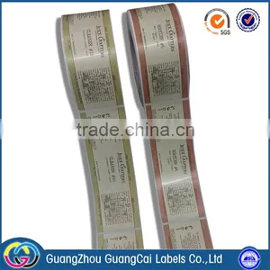 2016 China Supply Roll Packed Brand Logo With Factory Price Adhesive Sticker Label thumbnail-2