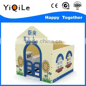 Vivid Outdoor Wooden Playhouse Cozy Wooden Cubby House Perfect Wood Toys for Kids thumbnail-2