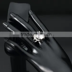 Sparkling Big White Cubic Zircon Ring 18k Gold Plated Jewelry for Wedding Party Size#6,7,8 thumbnail-5