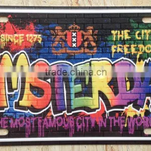 Decorative City Wall License Plate thumbnail-1