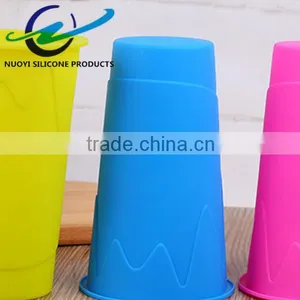Colorful Silicone Cup Sleeve of Milk Tea Cup thumbnail-4